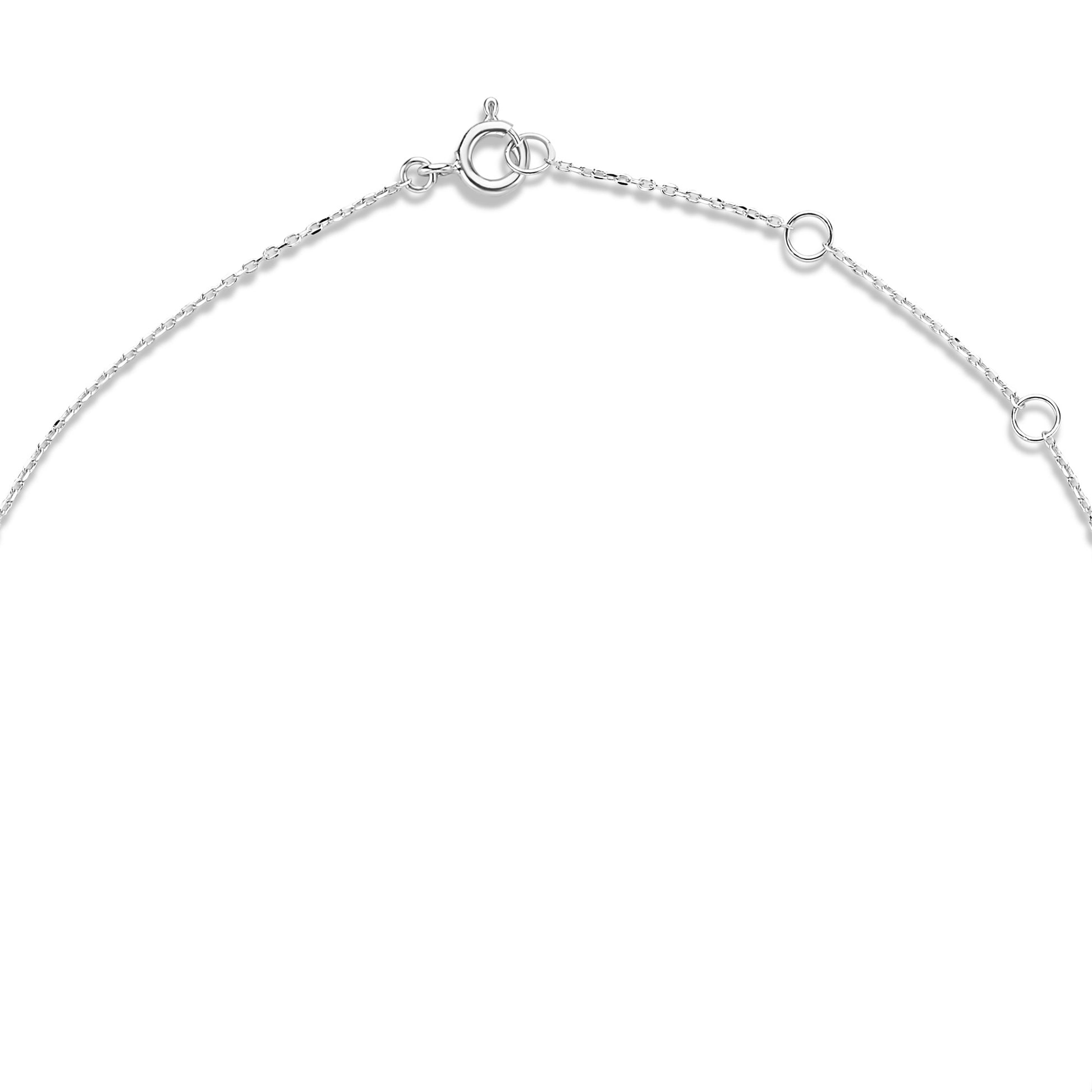 Saint Germain Loulou 14 karat white gold necklace with two rings -  - Isabel Bernard