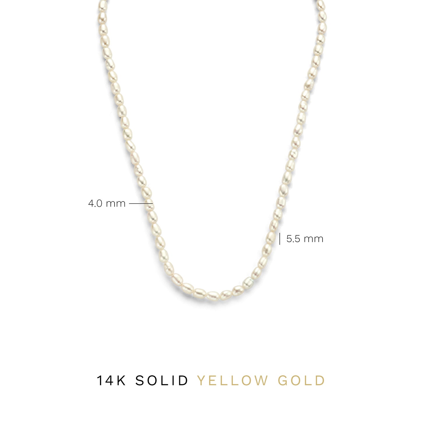 Aidee Marissa 14 karat gold necklace with freshwater pearls -  - Isabel Bernard