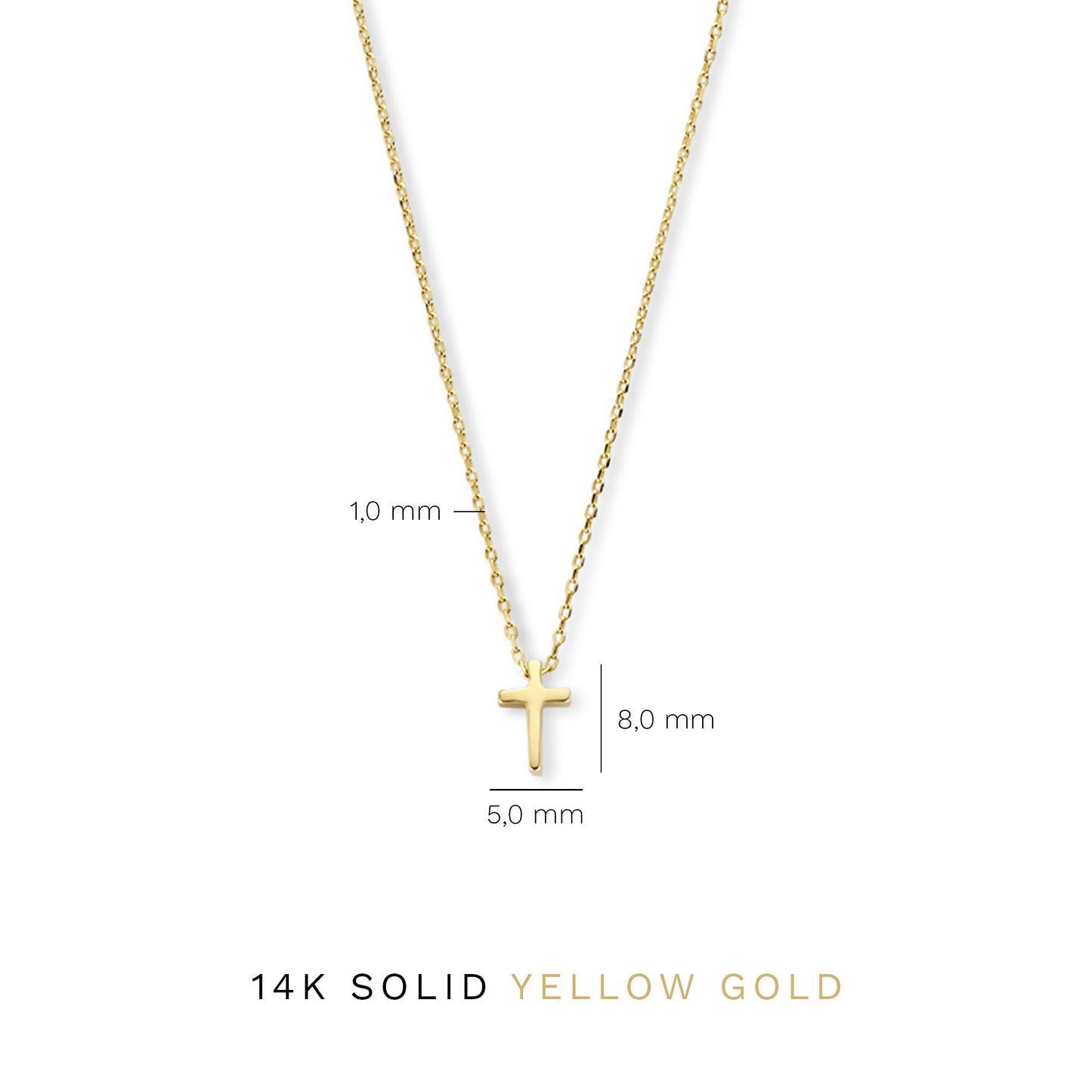 Monceau Solange 14 karat gold necklace with cross -  - Isabel Bernard