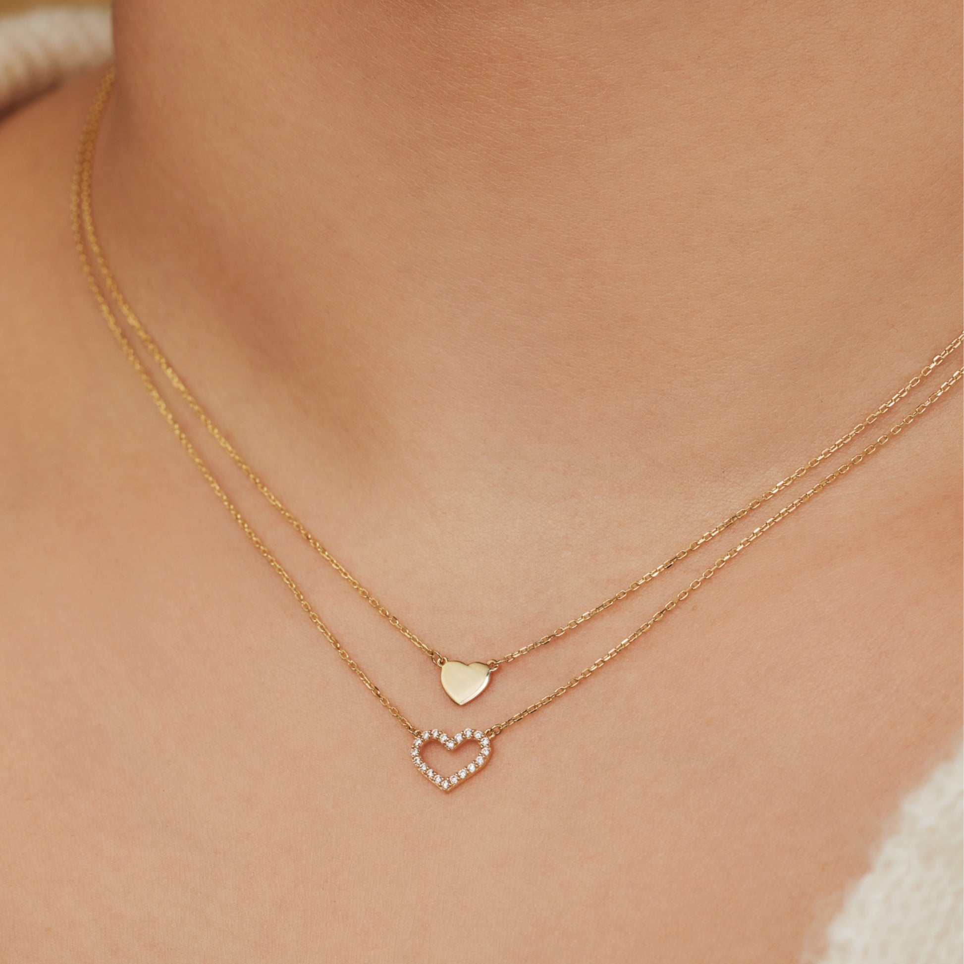 Belleville Amore 14 karat gold necklace with heart -  - Isabel Bernard