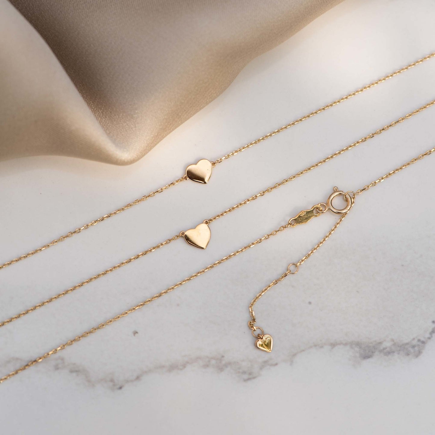 Belleville Amore 14 karat gold necklace with heart -  - Isabel Bernard