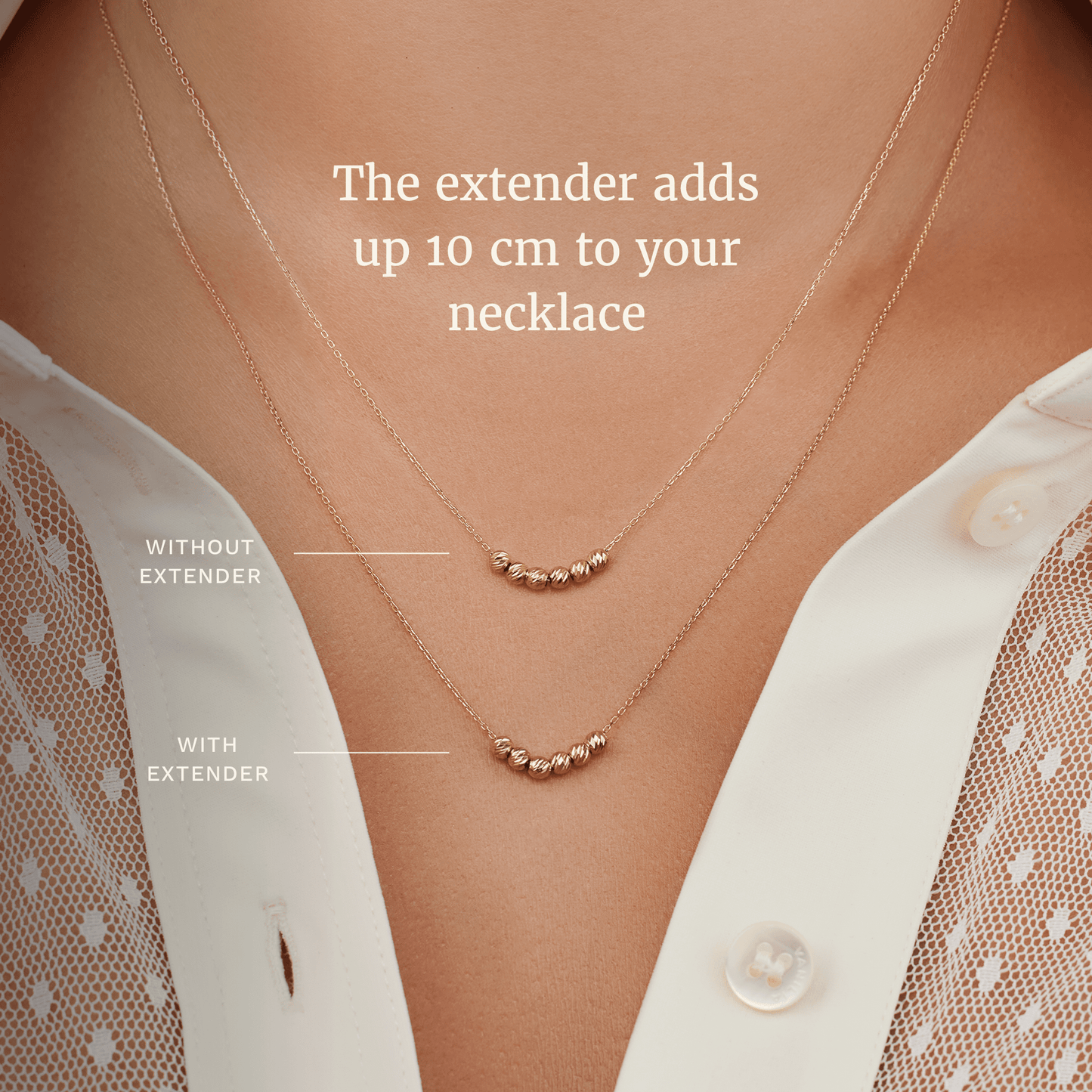 La Concorde Nicole 14 karat rose gold necklace extender -  - Isabel Bernard