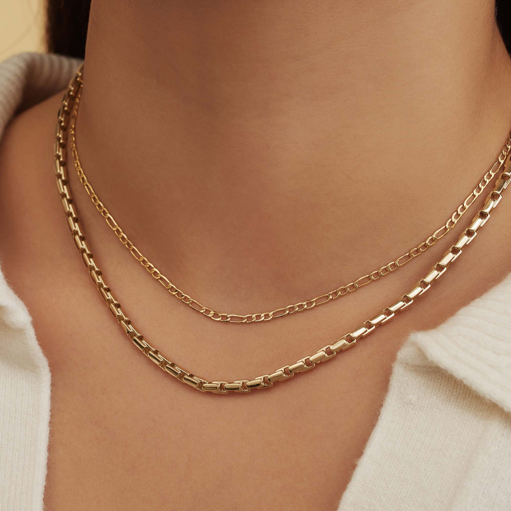 Aidee Gigi 14 karat gold necklace with chains -  - Isabel Bernard