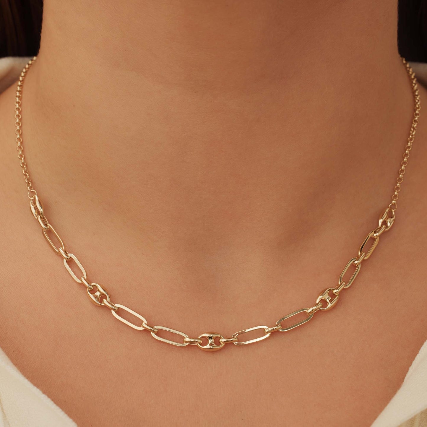 Aidee Demie 14 karat gold necklace with chains -  - Isabel Bernard