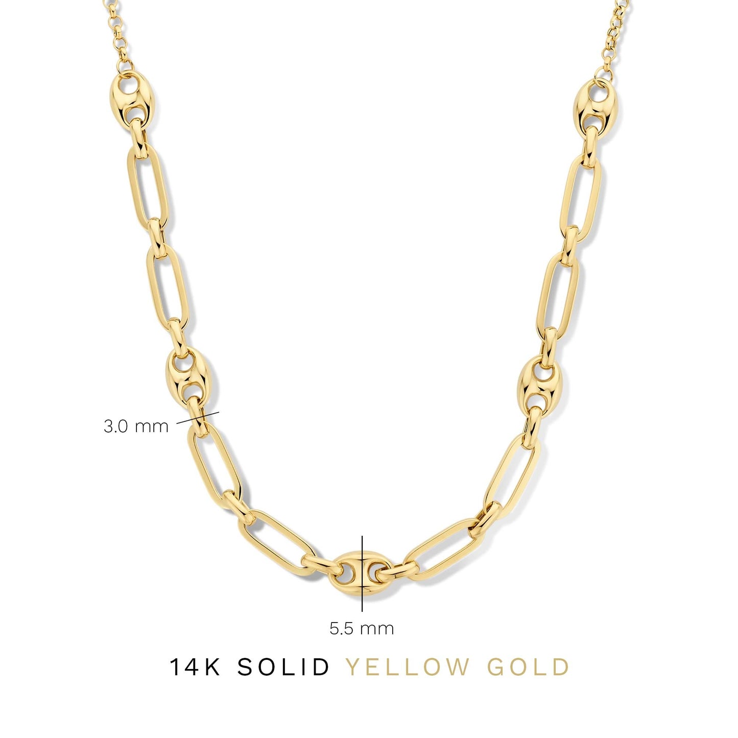 Aidee Demie 14 karat gold necklace with chains -  - Isabel Bernard