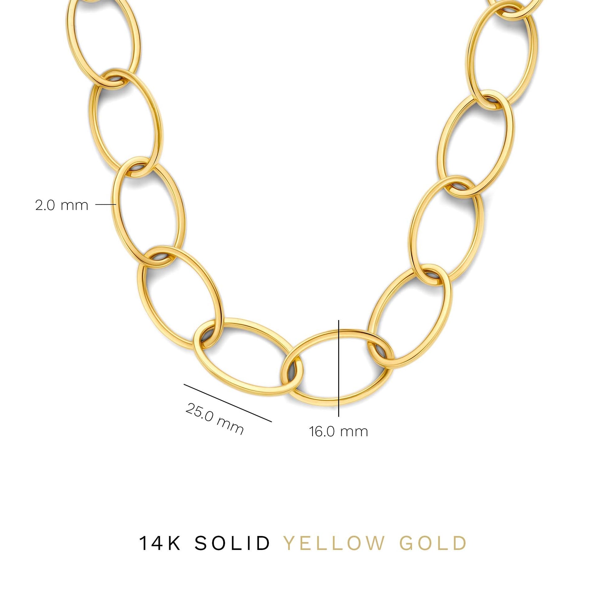 Aidee Annette 14 karat gold link necklace -  - Isabel Bernard