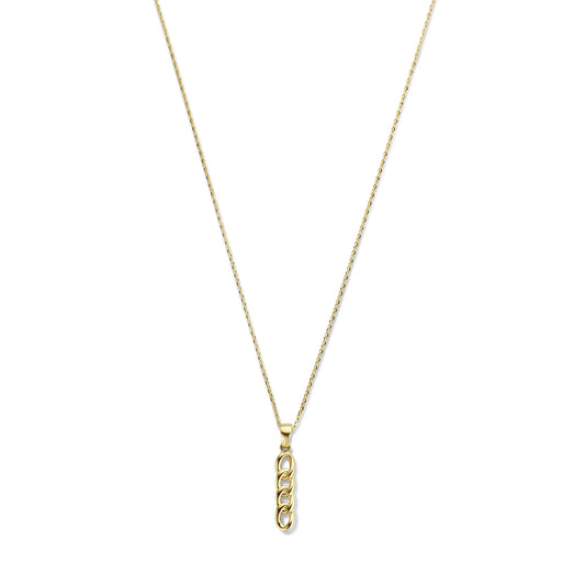 Le Marais Règine 14 karat gold necklace with chains -  - Isabel Bernard