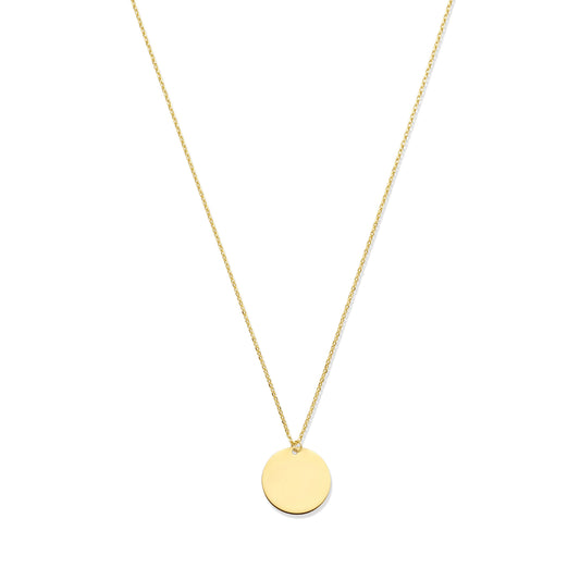 Le Marais Jeanne 14 karat gold necklace with coin -  - Isabel Bernard