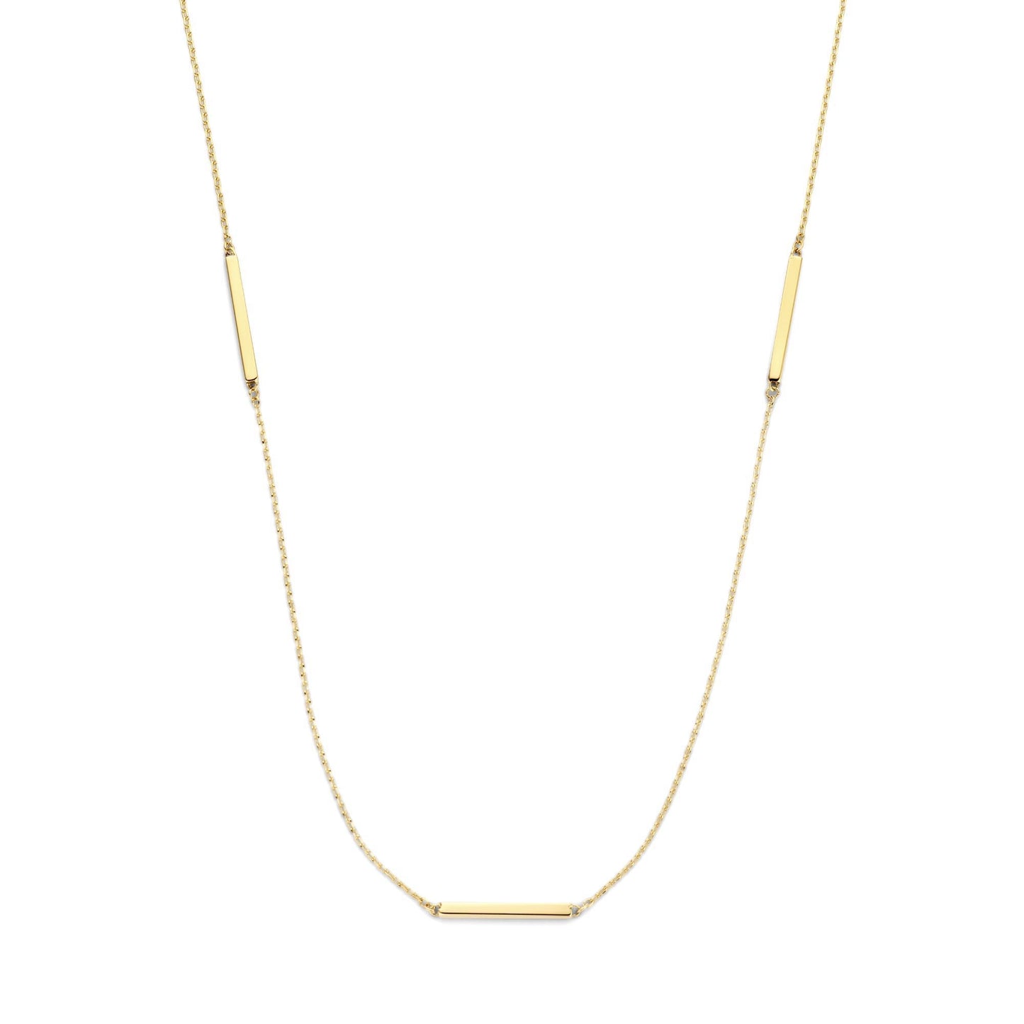 Le Marais Jolie 14 karat gold necklace with 3 rods -  - Isabel Bernard