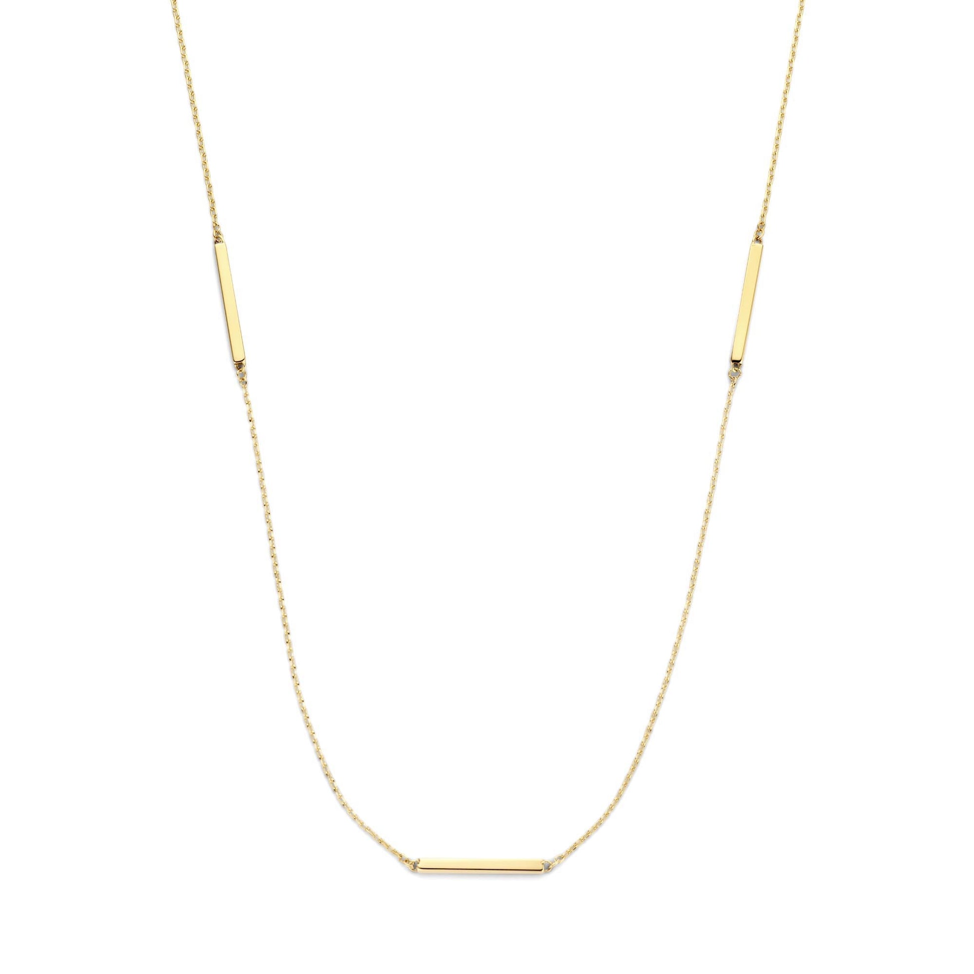 Le Marais Jolie 14 karat gold necklace with 3 rods -  - Isabel Bernard