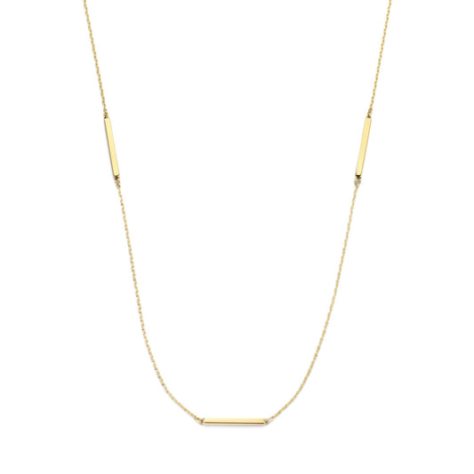 Le Marais Jolie 14 karat gold necklace with 3 rods -  - Isabel Bernard