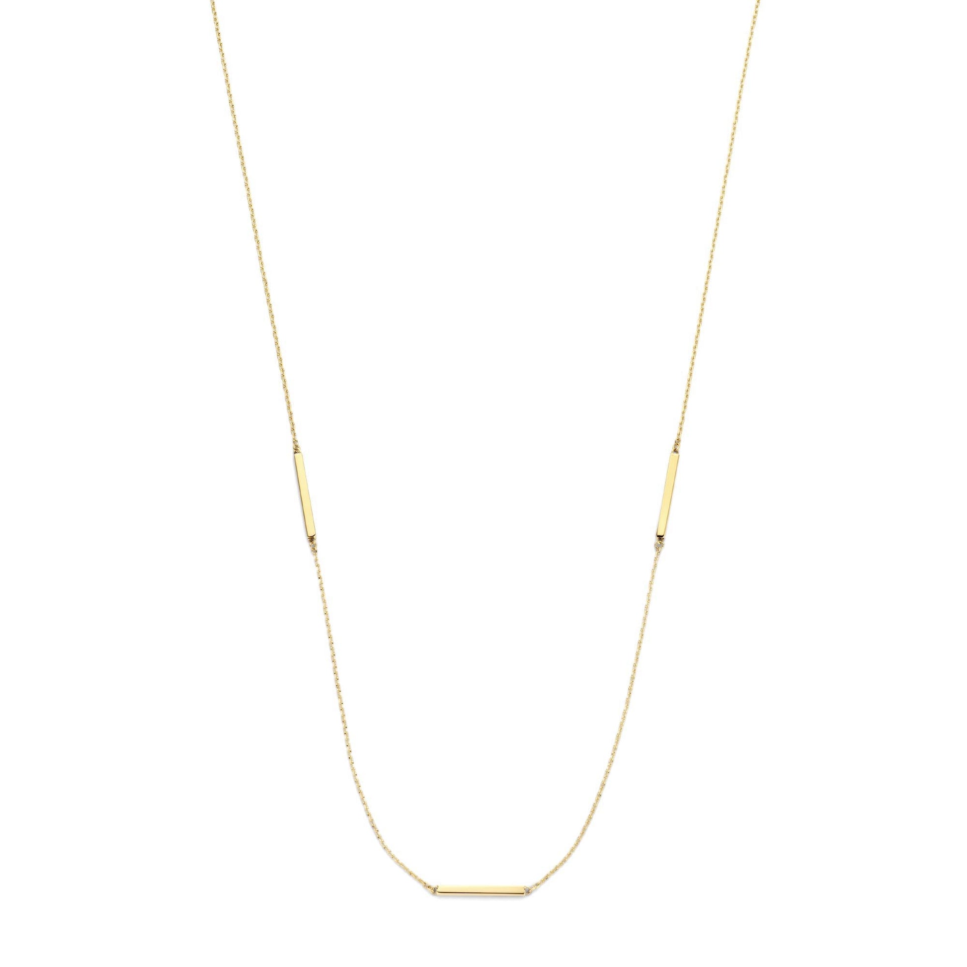 Le Marais Jolie 14 karat gold necklace with 3 rods -  - Isabel Bernard