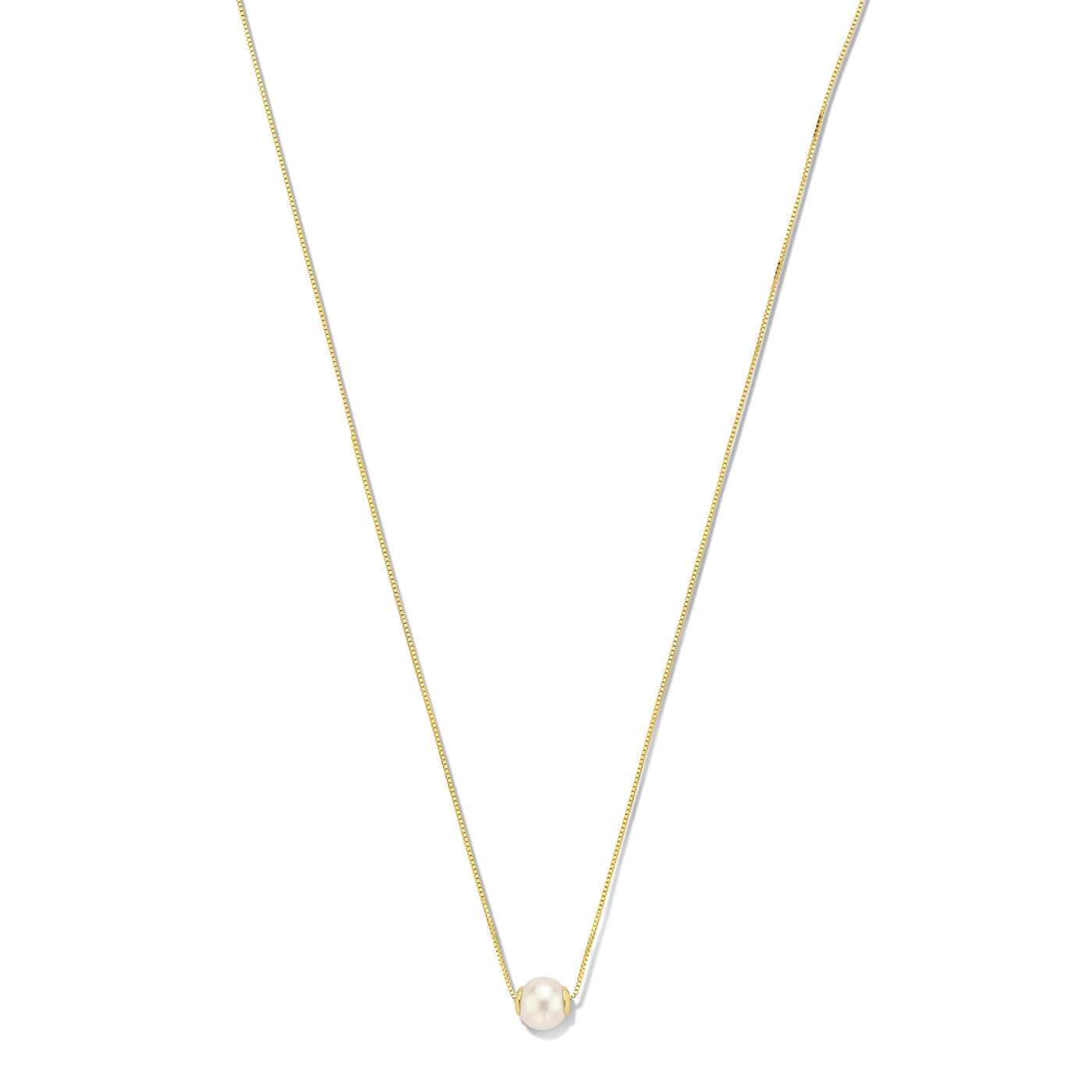 Belleville Luna 14 karat gold necklace with freshwater pearl -  - Isabel Bernard