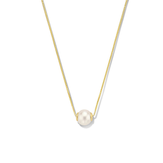 Belleville Luna 14 karat gold necklace with freshwater pearl -  - Isabel Bernard