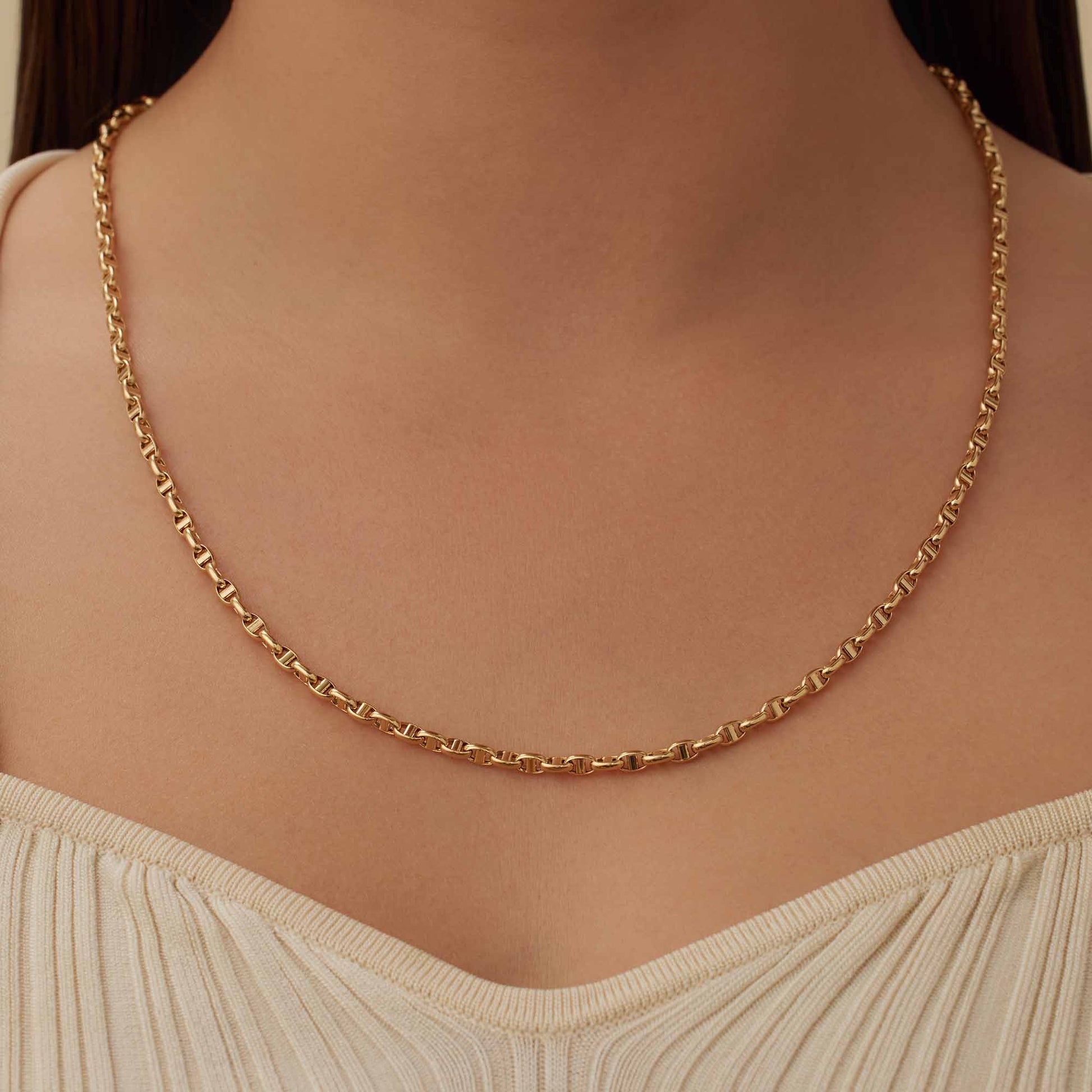 Aidee Adaline 14 karat gold link necklace -  - Isabel Bernard