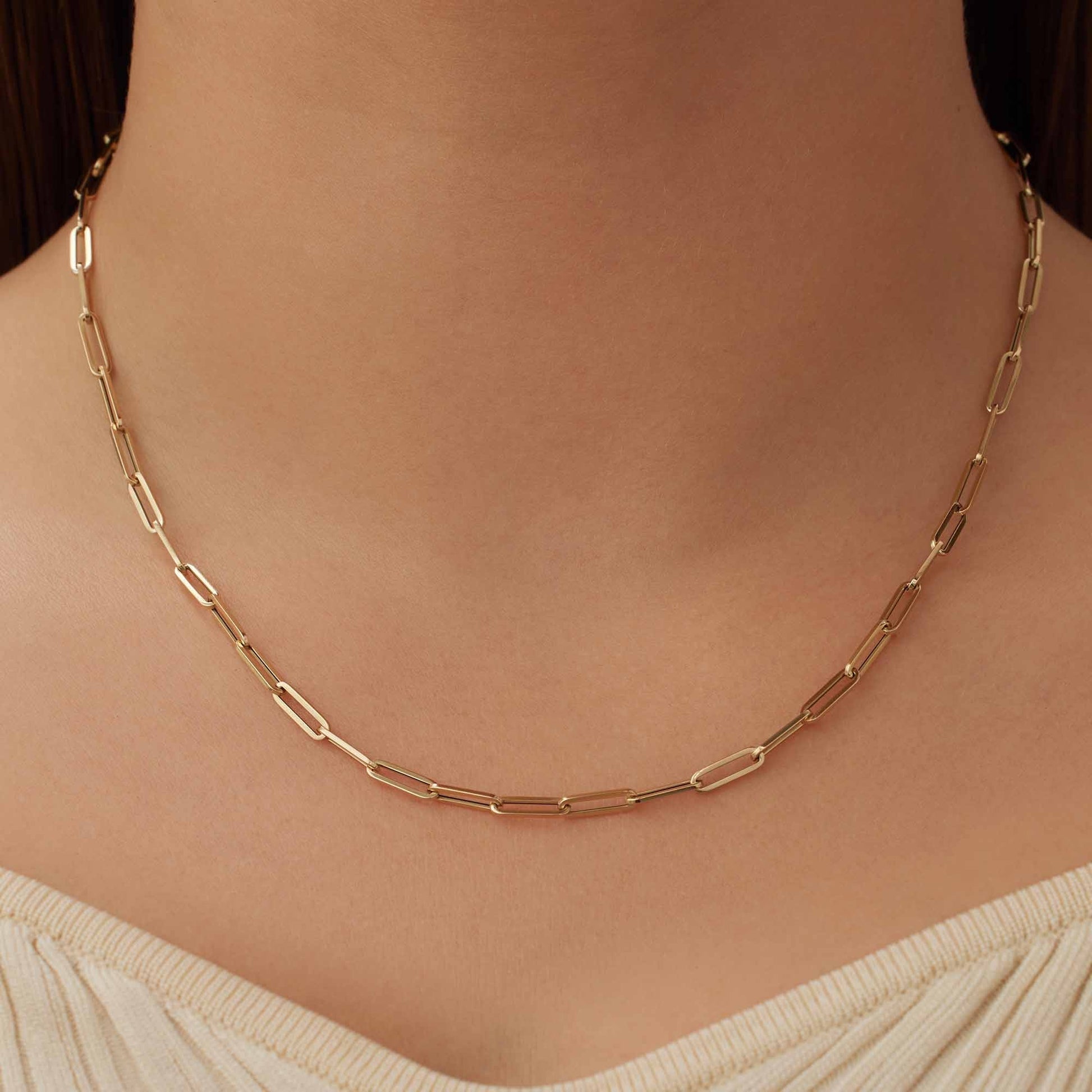 Aidee Odile 14 karat gold link necklace -  - Isabel Bernard