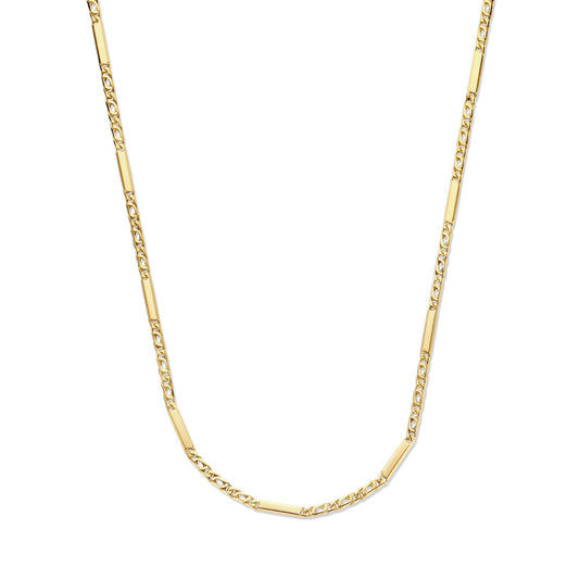 Rivoli Alice 14 karat gold link necklace with royal link and rods -  - Isabel Bernard