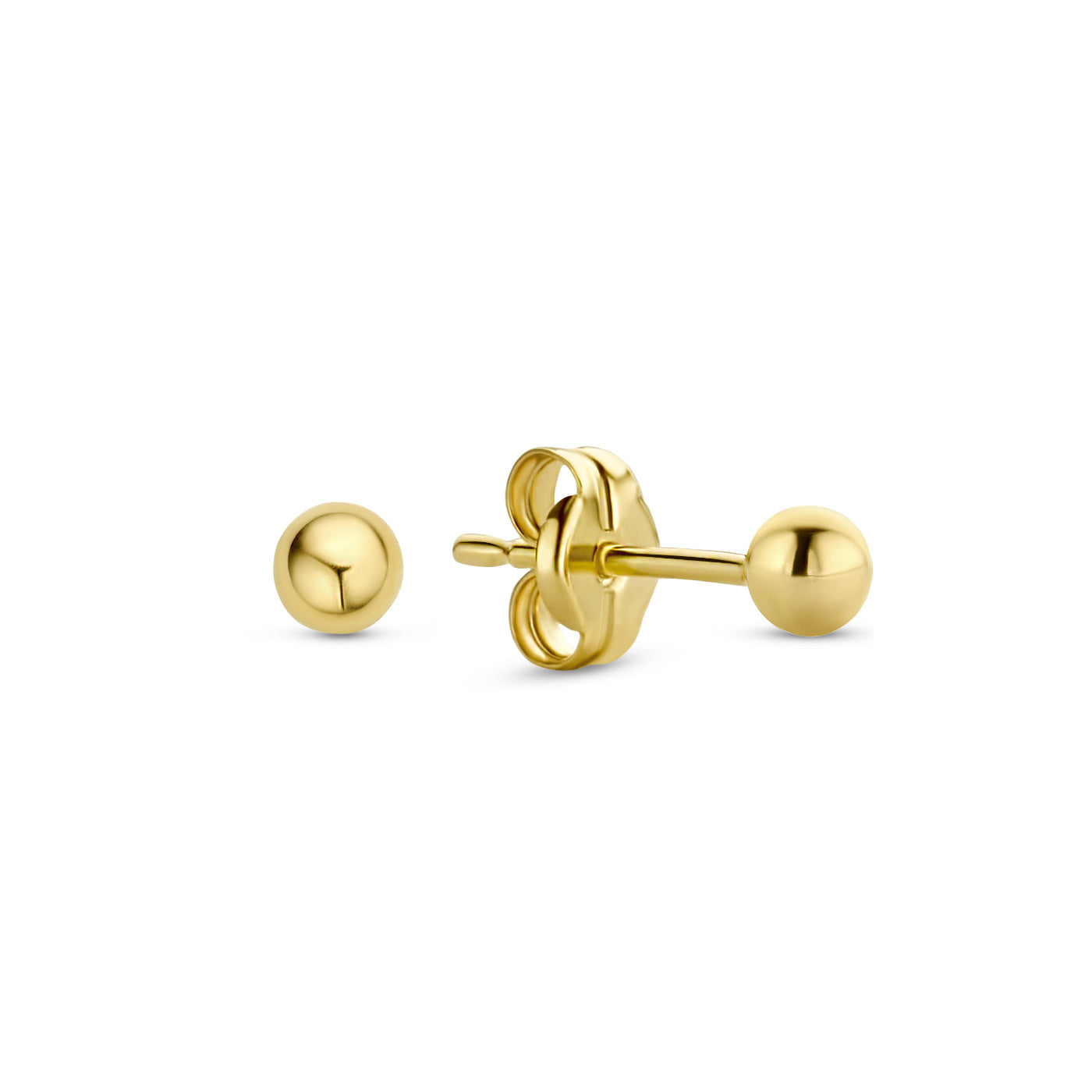 Le Marais Nadie 14 karat gold ear studs with sphere -  - Isabel Bernard