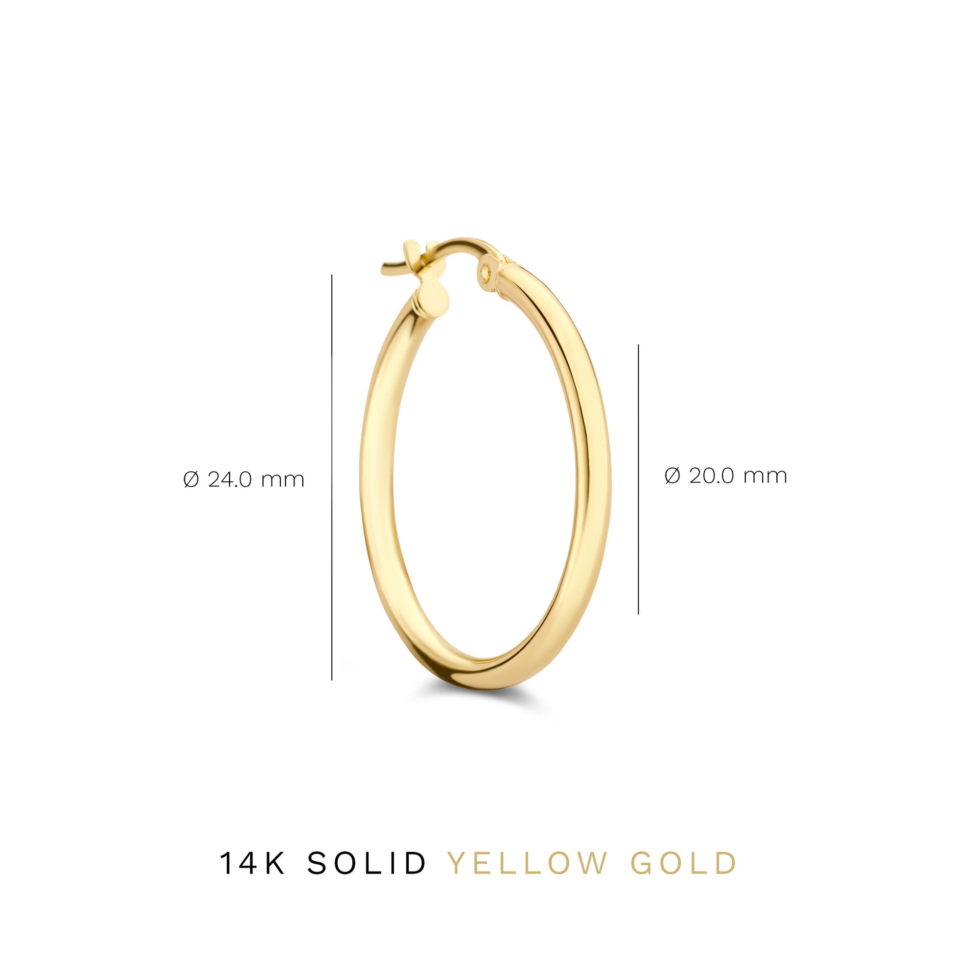 Rivoli Estelle 14 karat gold hoop earrings - - Isabel Bernard