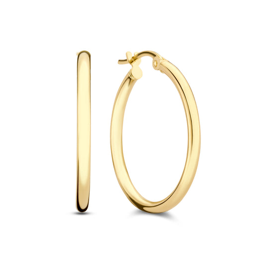 Rivoli Estelle 14 karat gold hoop earrings - - Isabel Bernard