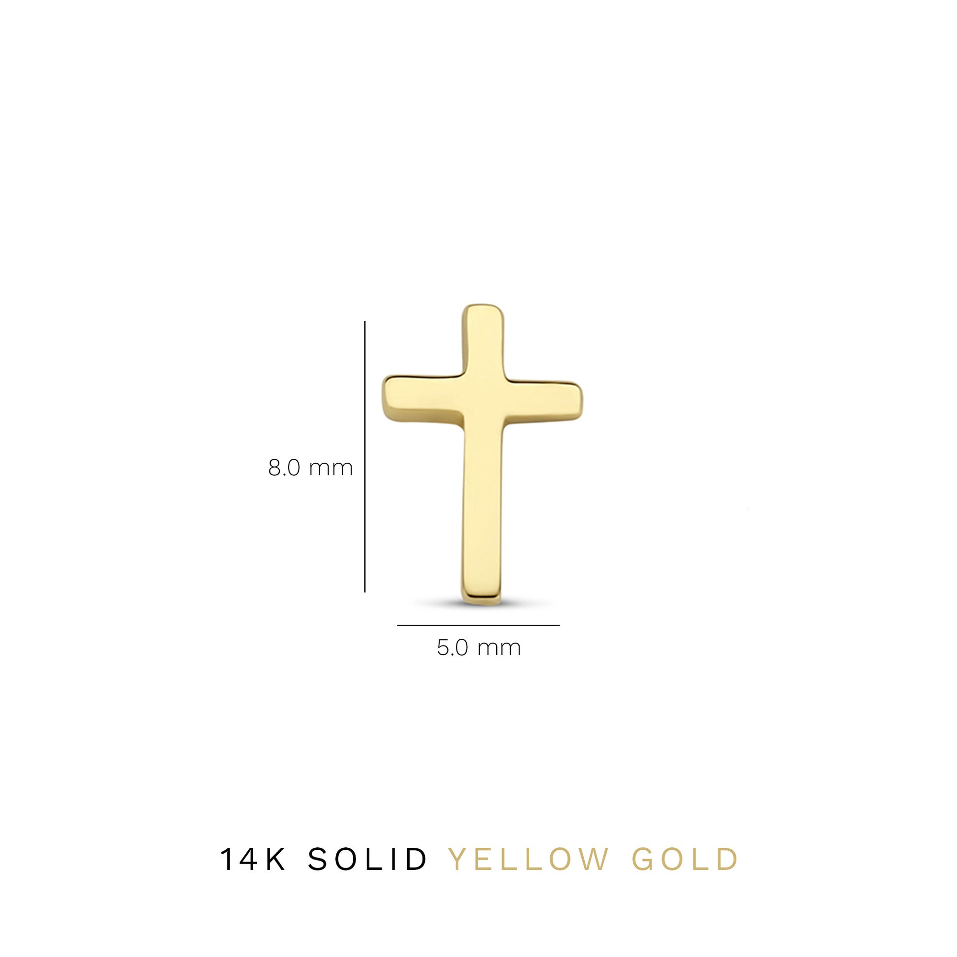 Monceau Solange 14 karat gold stud earrings with cross -  - Isabel Bernard