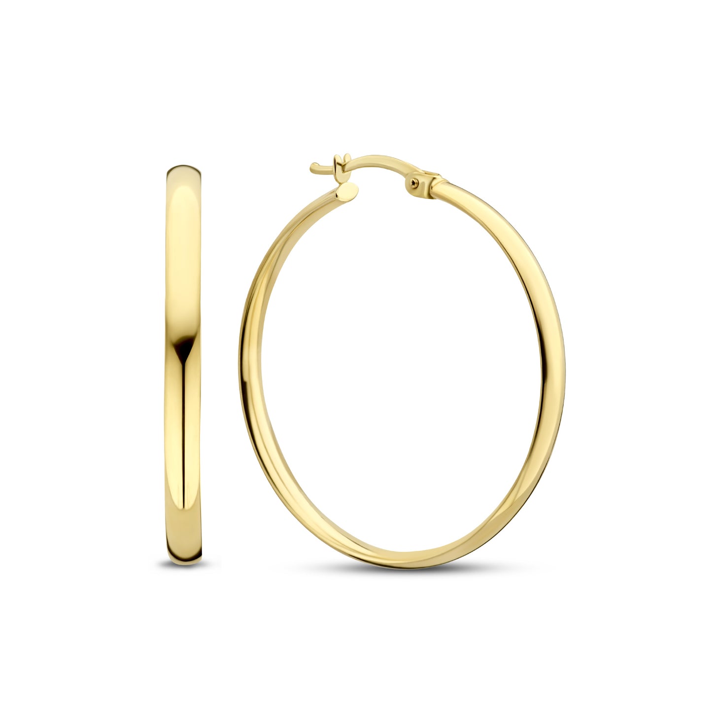 Rivoli Estrella 14 karat gold hoop earrings (30 mm) -  - Isabel Bernard