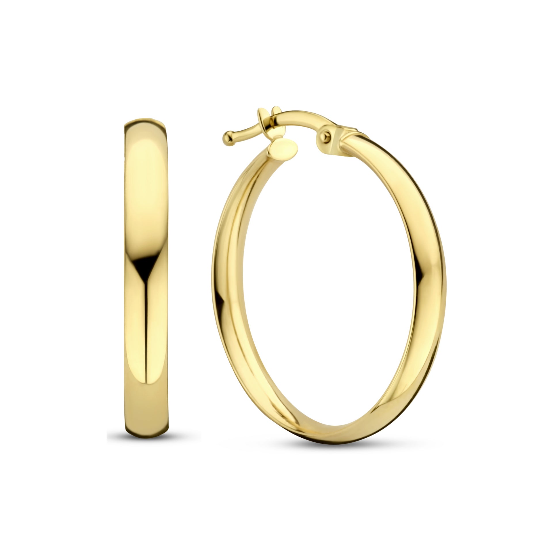 Rivoli Estrella 14 karat gold hoop earrings (20 mm) -  - Isabel Bernard