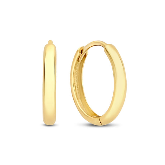 Rivoli Morgane 14 karat gold hoop earrings - - Isabel Bernard