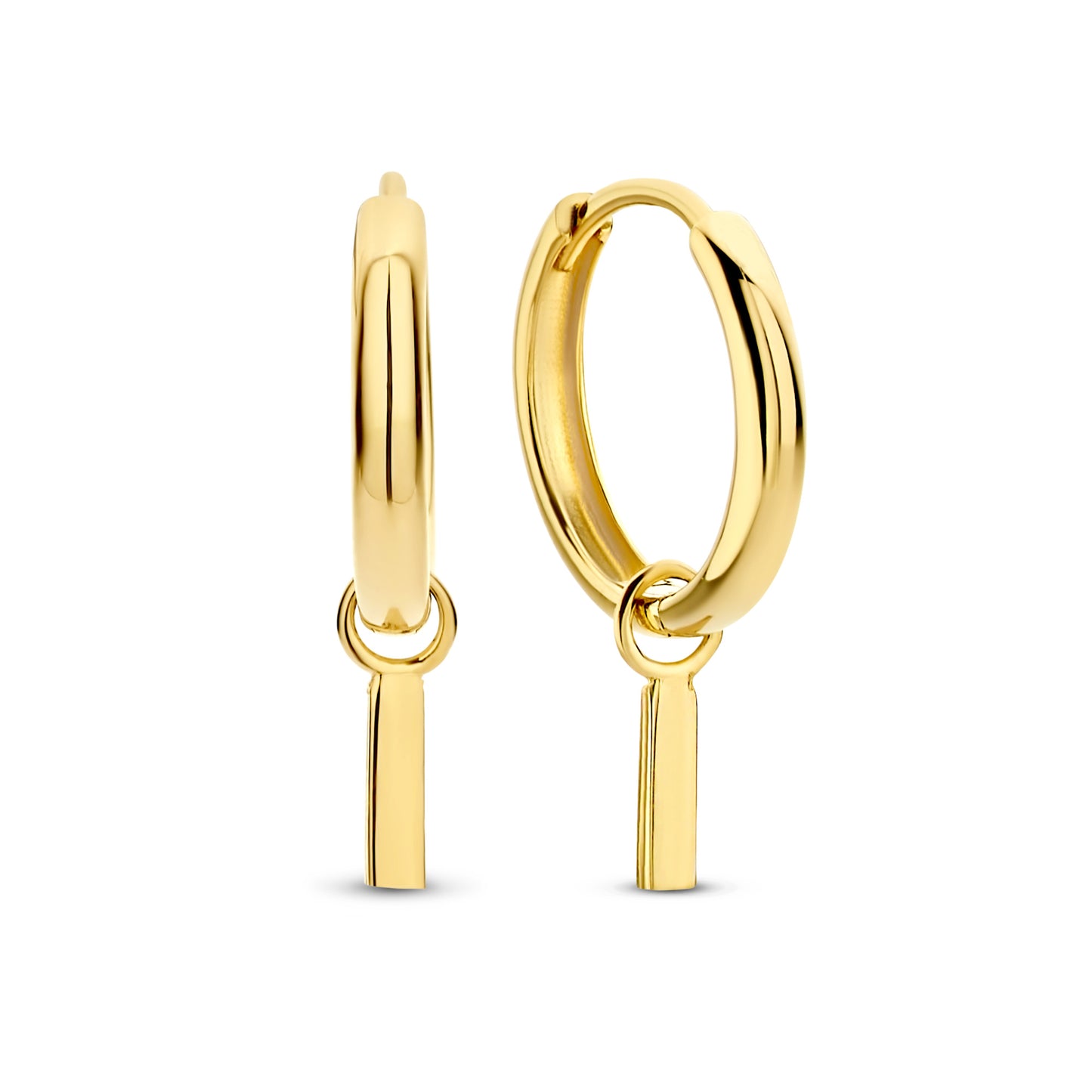 Monceau Josephine 14 karat gold hoop earrings with rod -  - Isabel Bernard