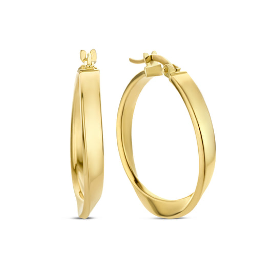 Rivoli Maryn 14 karat gold hoop earrings - - Isabel Bernard