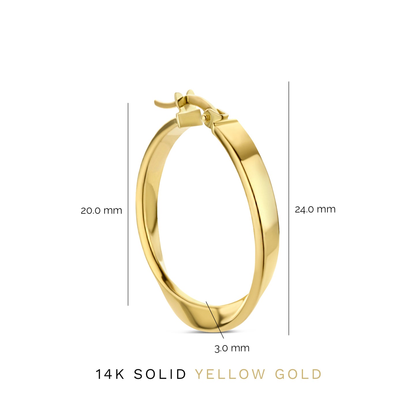 Rivoli Maryn 14 karat gold hoop earrings -  - Isabel Bernard