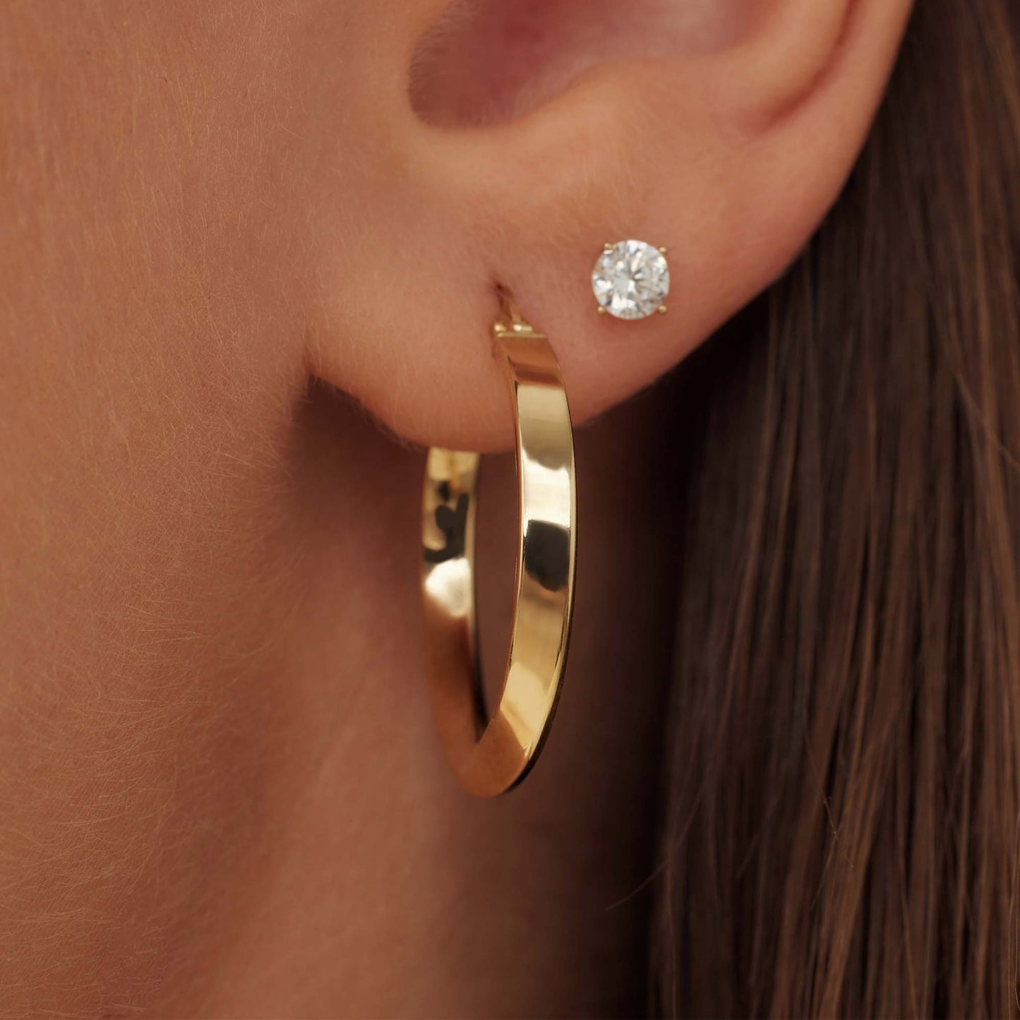 Rivoli Maryn 14 karat gold hoop earrings -  - Isabel Bernard