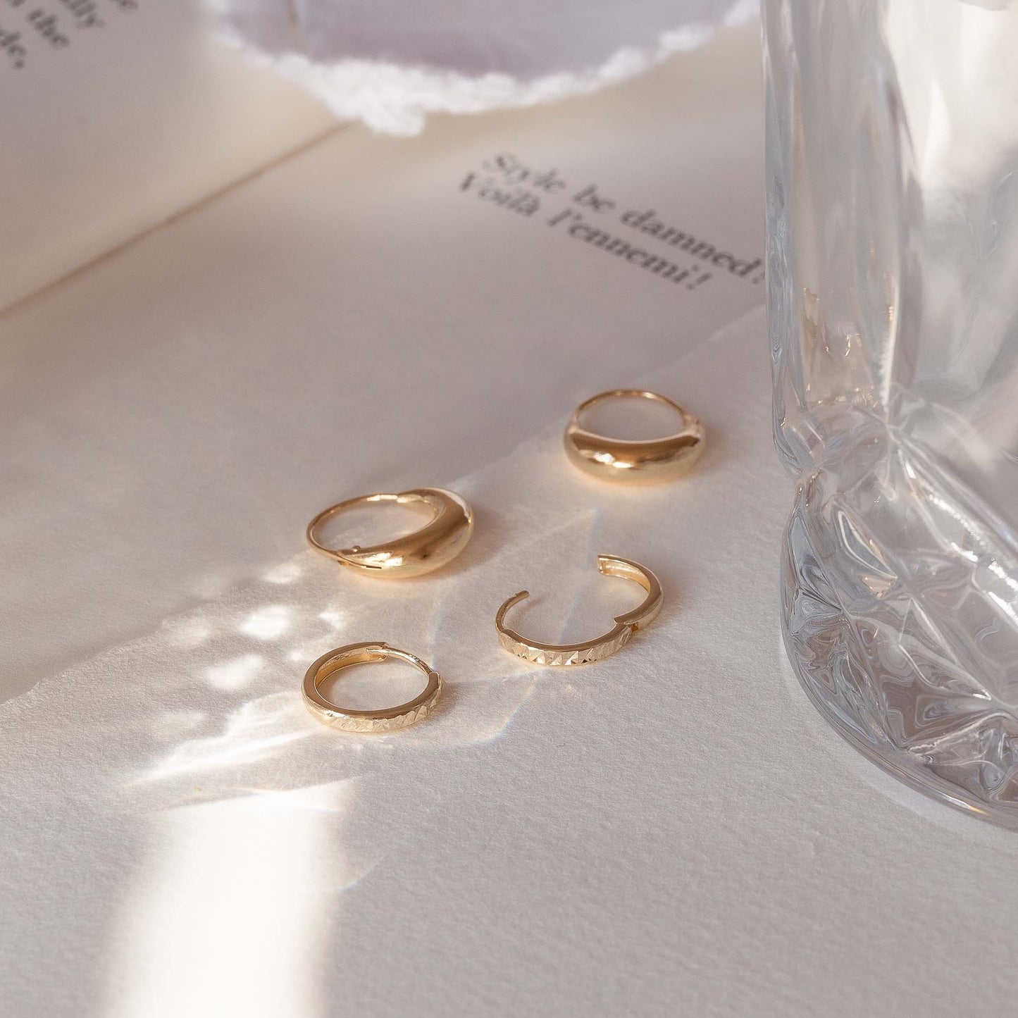 Rivoli Maryn 14 karat gold hoop earrings -  - Isabel Bernard