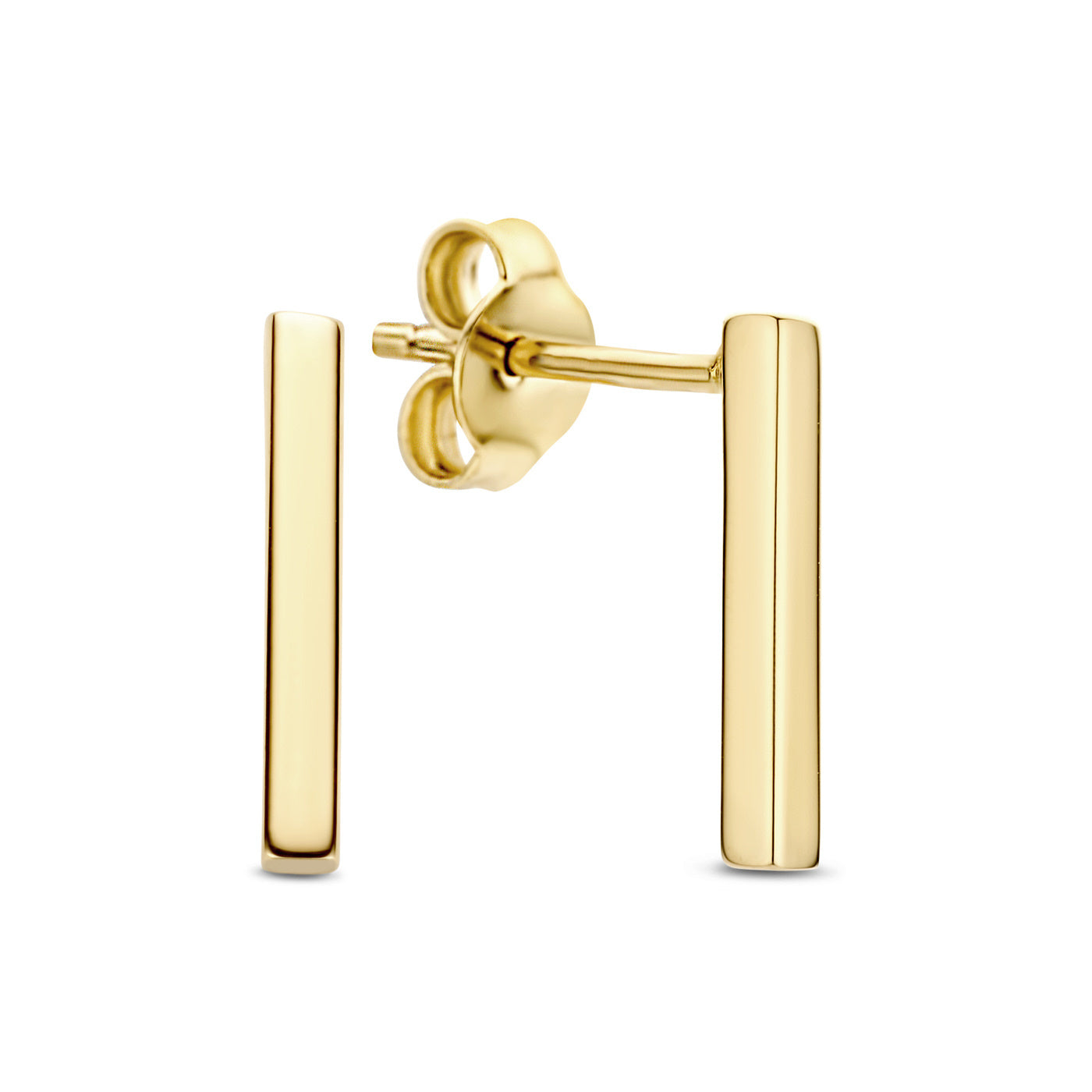 Le Marais Rosalie 14 karat gold ear studs with rod -  - Isabel Bernard