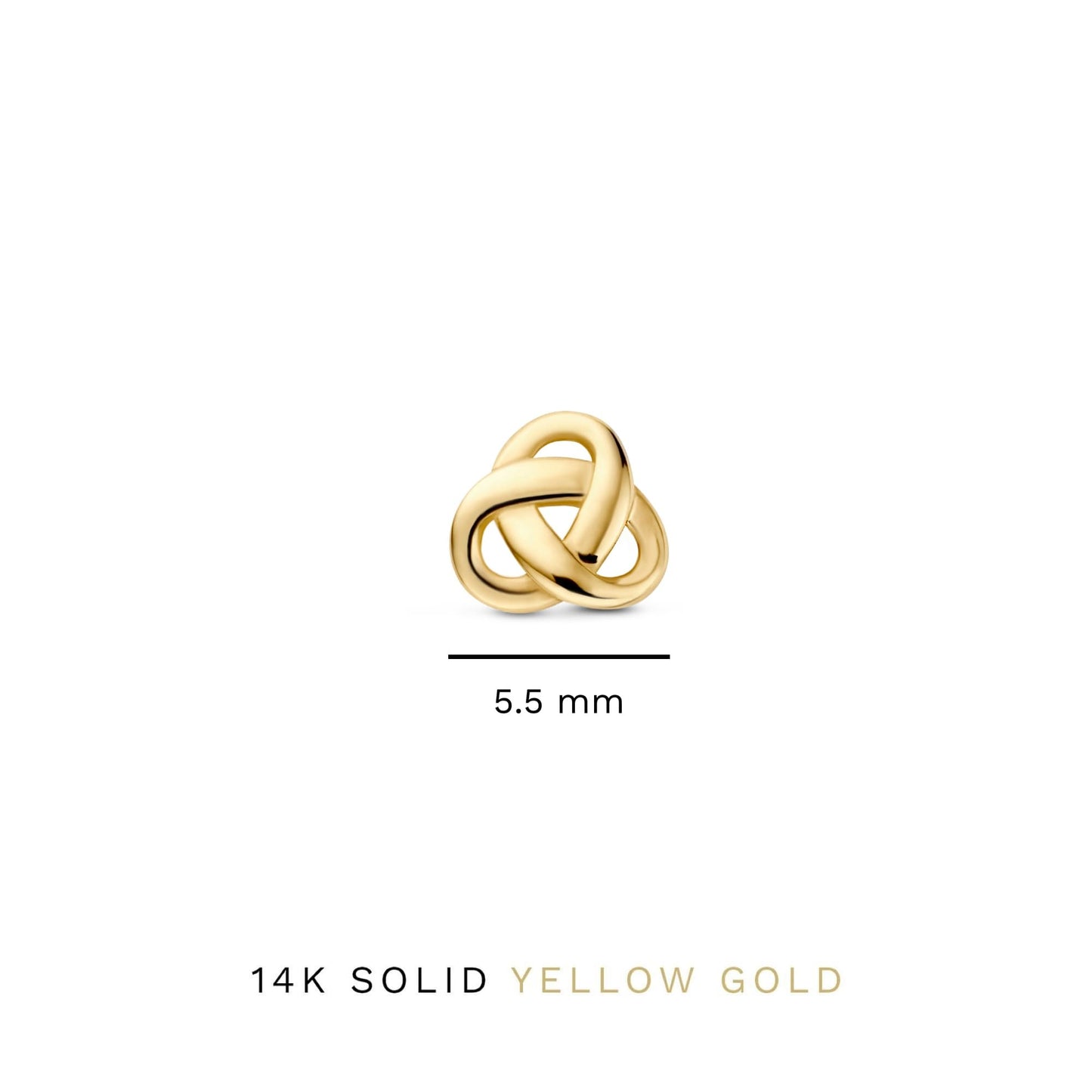 Rivoli Méline 14 karat gold ear studs with knot -  - Isabel Bernard