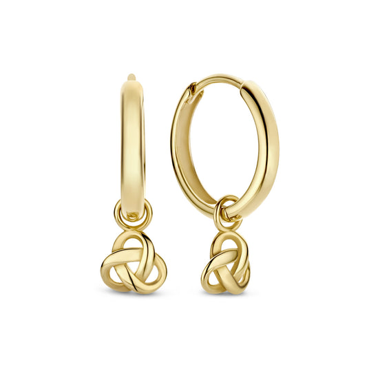 Rivoli Méline 14 karat gold hoop earrings with knot -  - Isabel Bernard