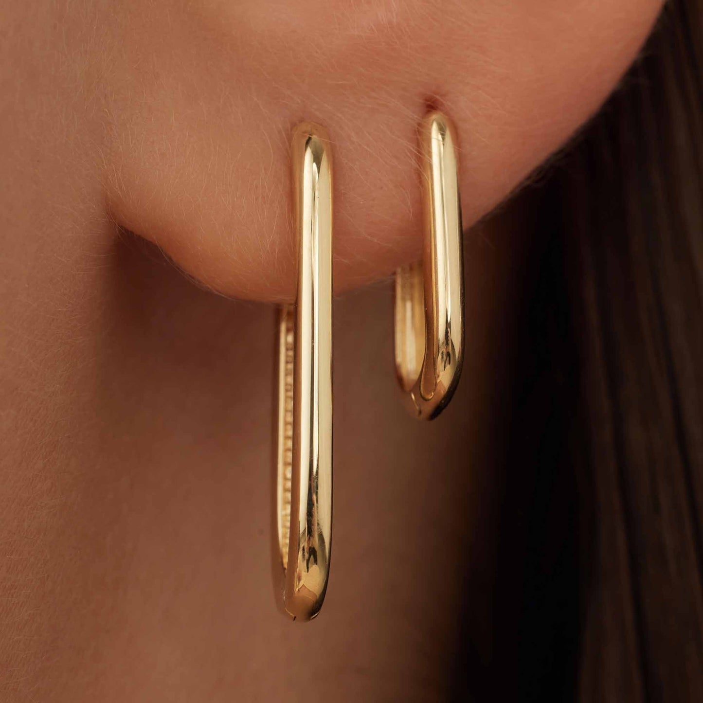 Rivoli Aimée 14 karat gold hoop earrings -  - Isabel Bernard