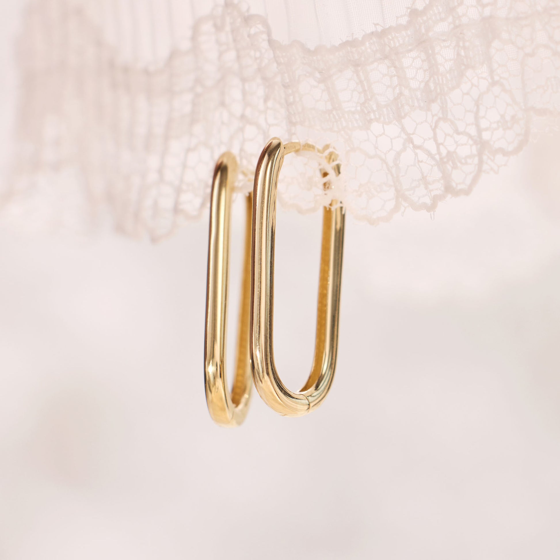 Rivoli Aimée 14 karat gold hoop earrings -  - Isabel Bernard