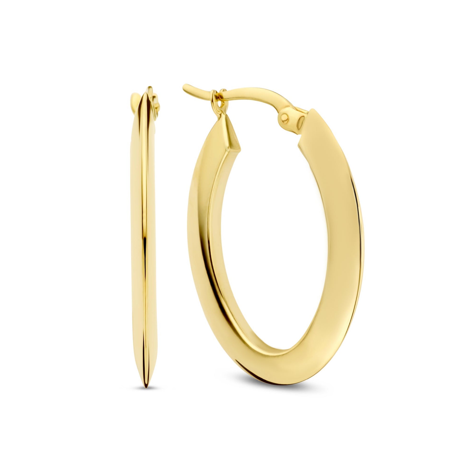 Rivoli Lila 14 karat gold hoop earrings - - Isabel Bernard