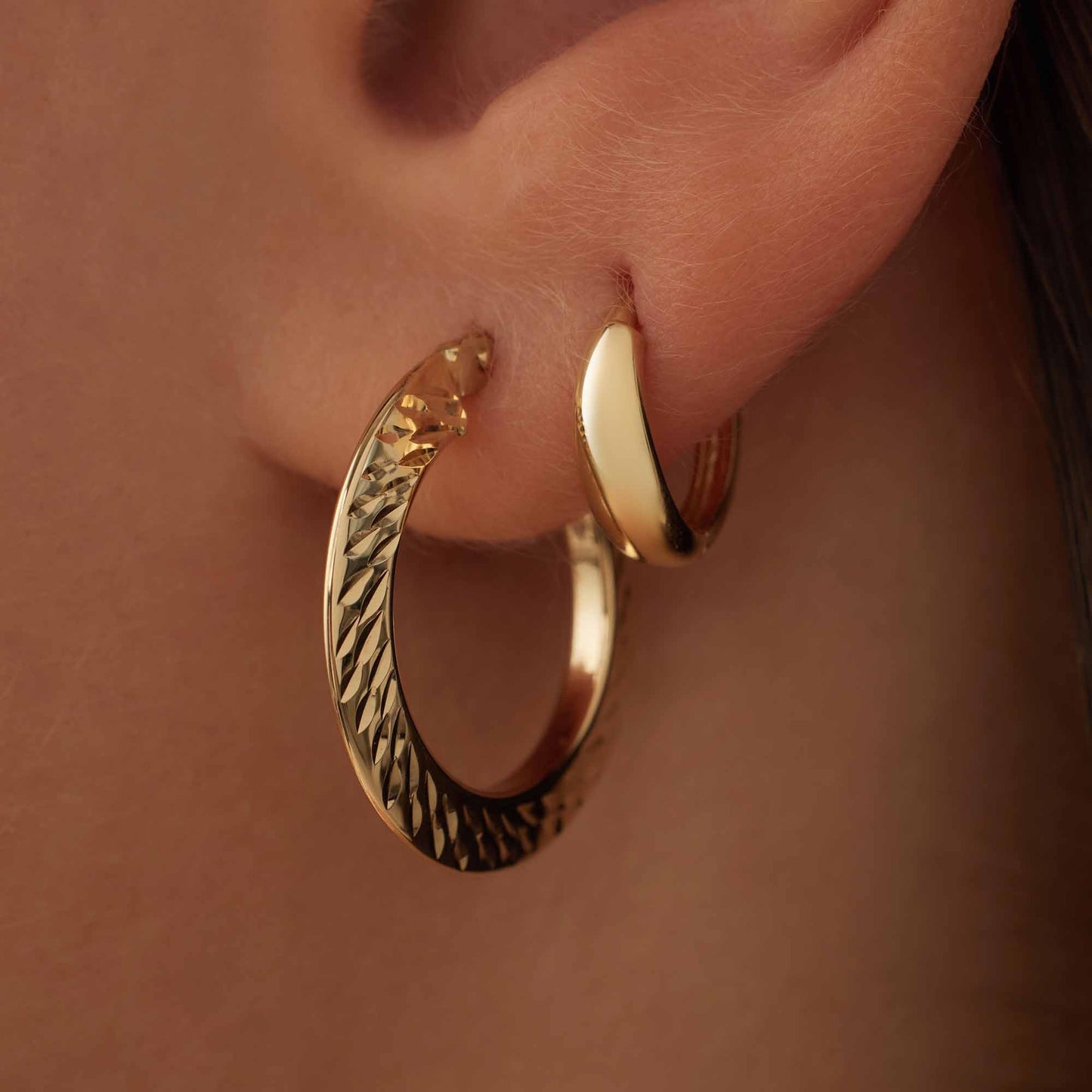 Rivoli Morgane 14 karat gold hoop earrings -  - Isabel Bernard