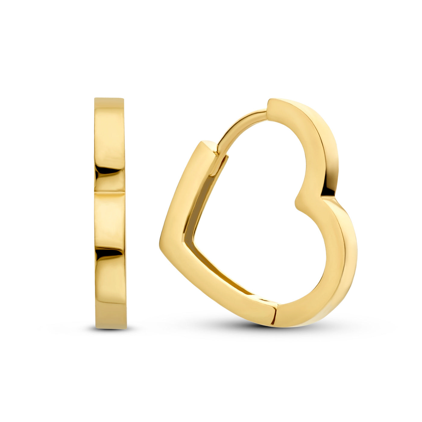 Belleville Amore 14 karat gold heart earrings -  - Isabel Bernard