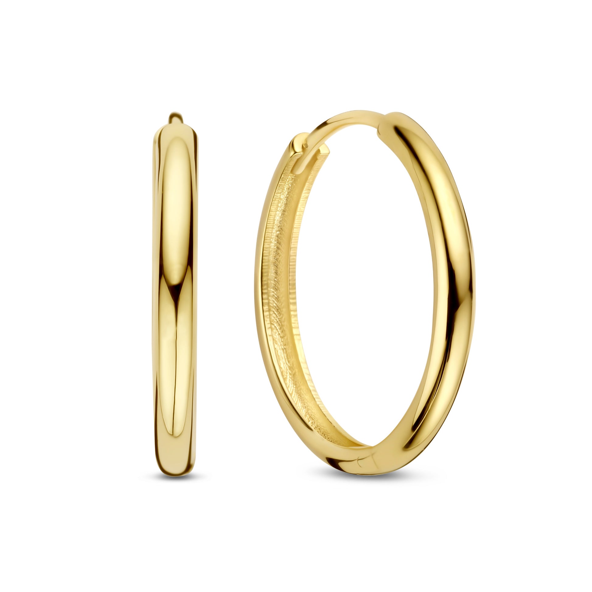 Rivoli Morgane 14 karat gold hoop earrings (15.5 mm) -  - Isabel Bernard