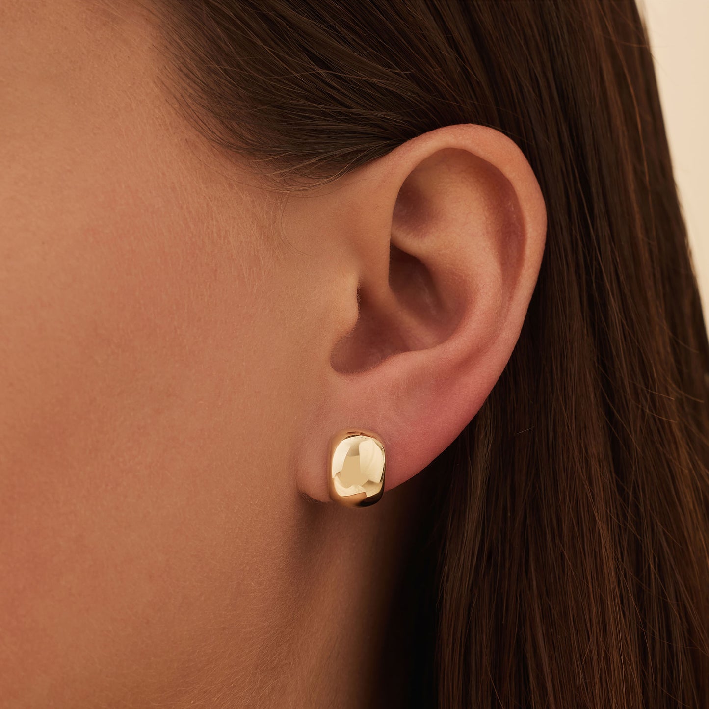 Rivoli Morgane 14 karat gold half hoop earrings -  - Isabel Bernard