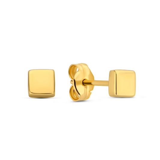 Monceau Gabrielle 14 karat gold square ear studs -  - Isabel Bernard