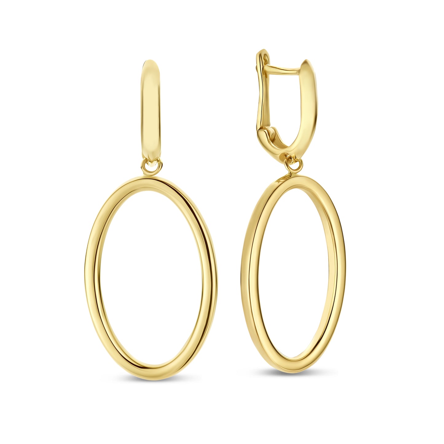 Aidee Annette 14 karat gold link drop earrings - - Isabel Bernard