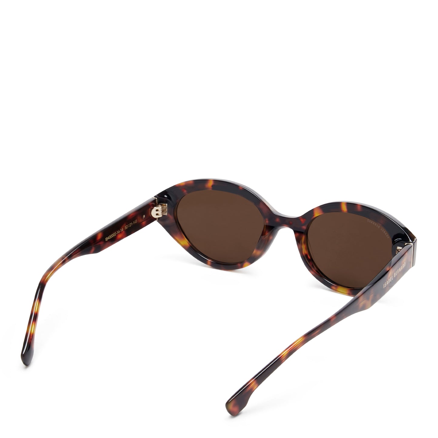 La Villette Rosaire brown tortoise oval sunglasses with brown lenses -  - Isabel Bernard