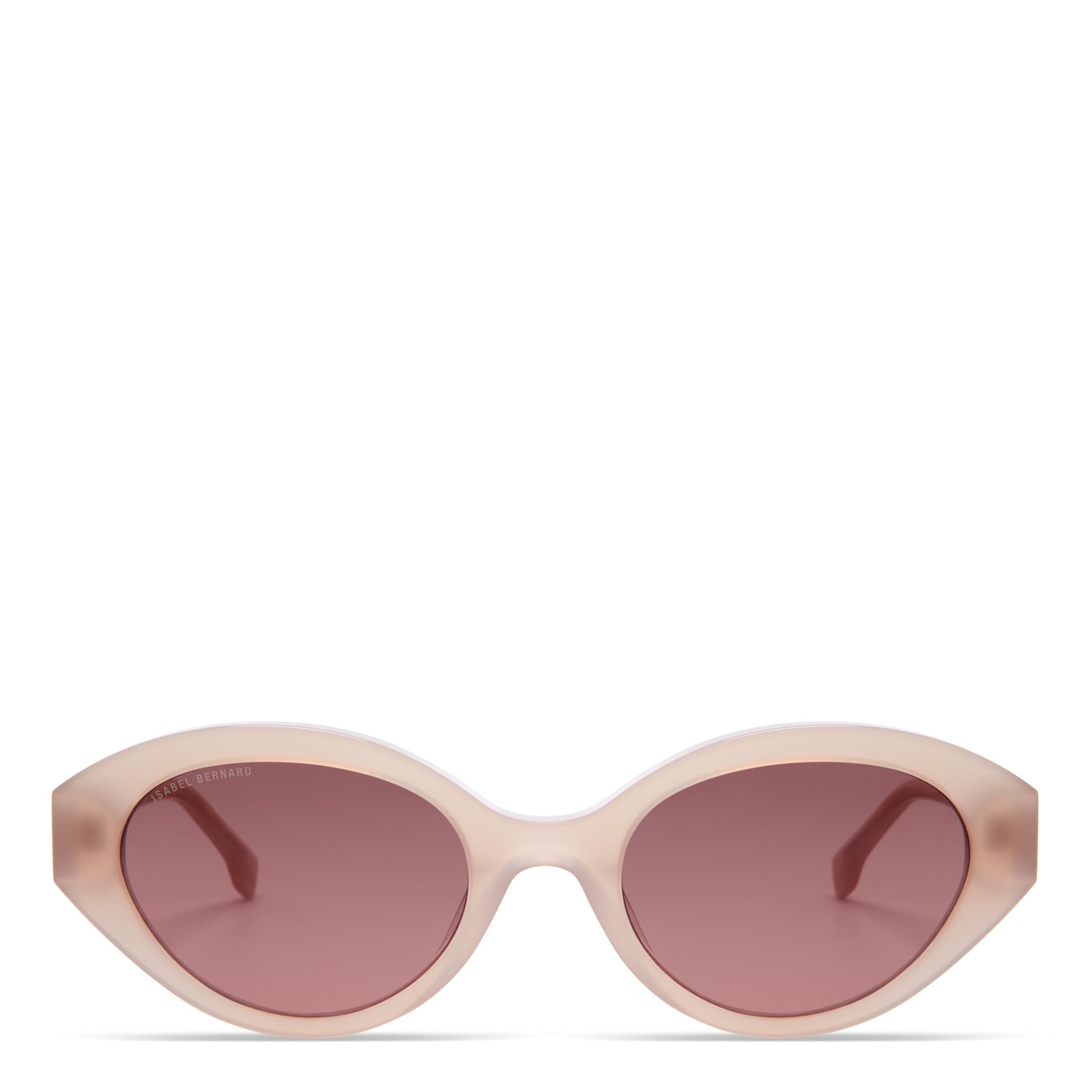 La Villette Rosaire soft pink oval sunglasses with pink lenses -  - Isabel Bernard