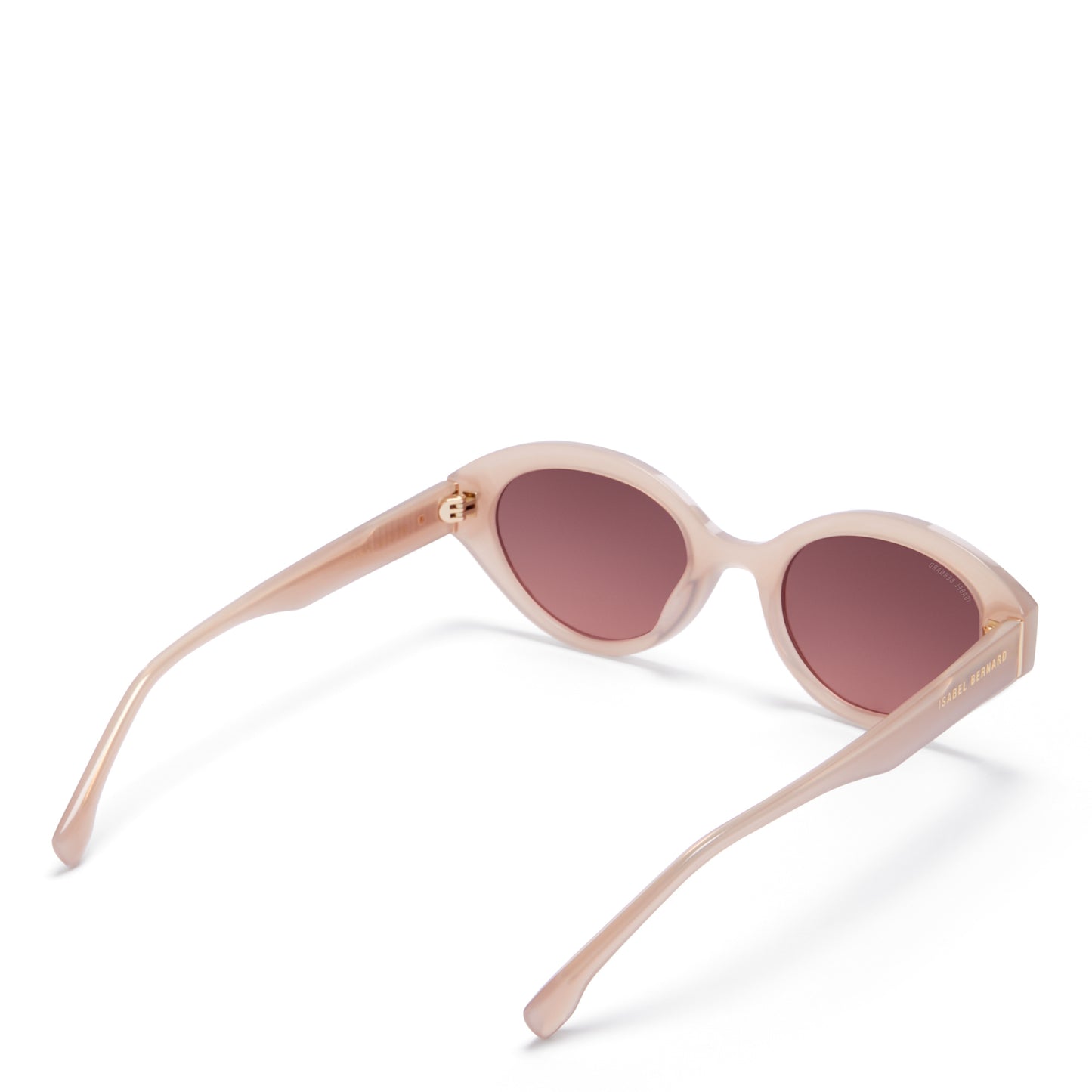 La Villette Rosaire soft pink oval sunglasses with pink lenses -  - Isabel Bernard