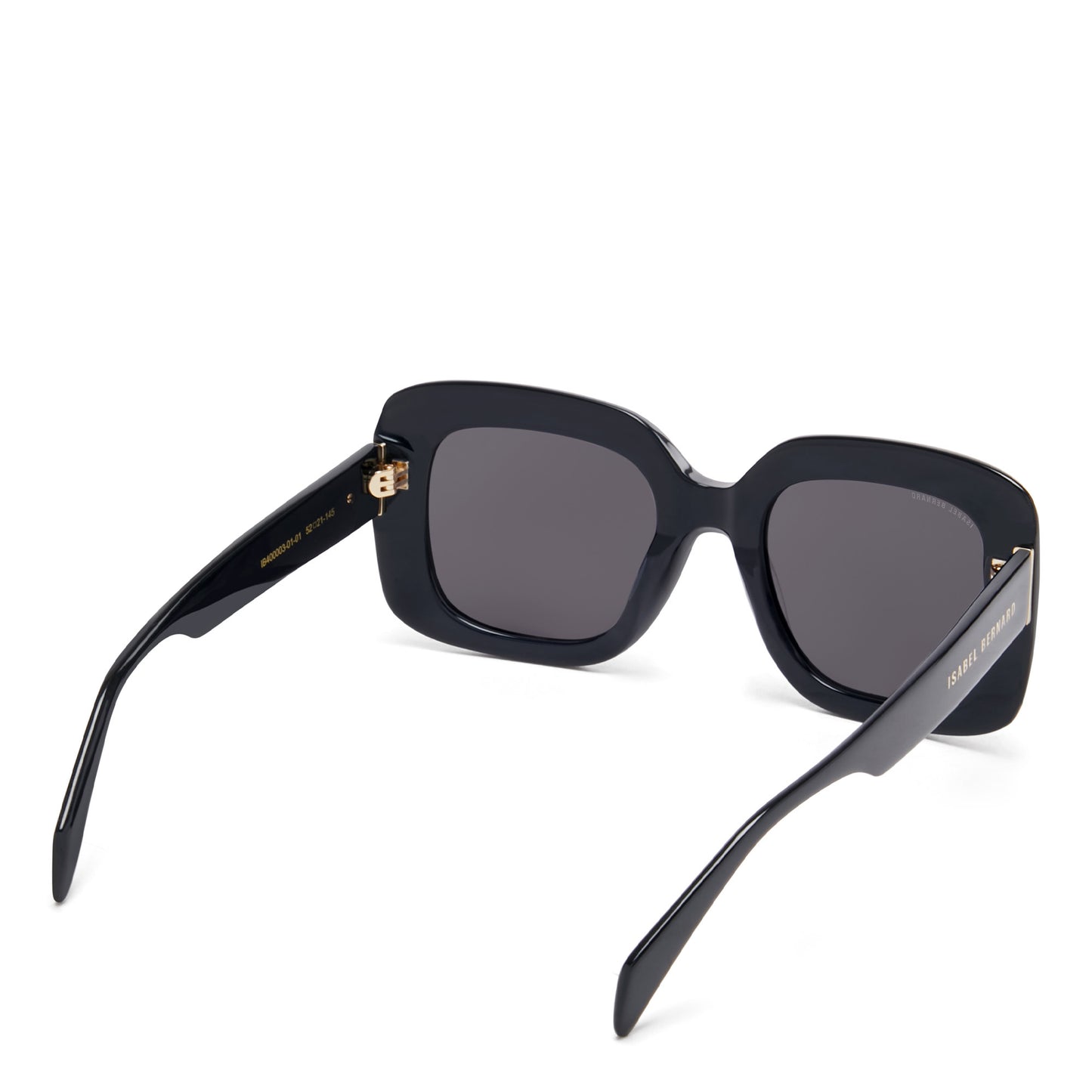 La Villette Rive black square sunglasses with black lenses -  - Isabel Bernard