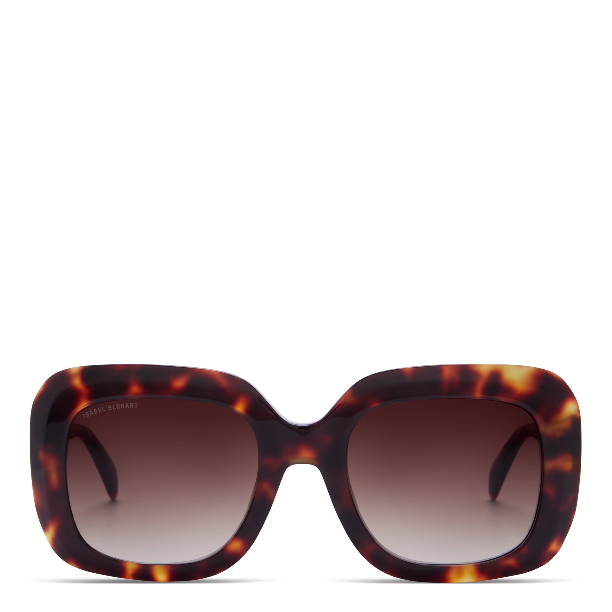 La Villette Rive brown tortoise square sunglasses with brown lenses -  - Isabel Bernard